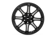 Load image into Gallery viewer, 81201812M - Rough Country 81 Series 20X10 6X139.7 -19mm Semi Gloss Black with Machined Spokes - Rough Country Wheels Canada