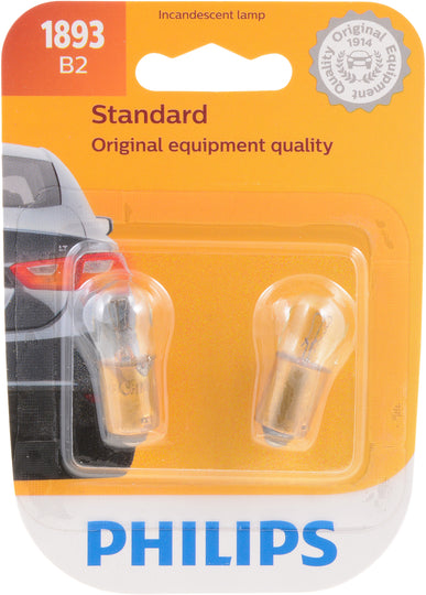 1893B2 Philips Standard Minature 1893 - Standard - Twin Blister Pack Philips Bulbs