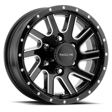 Charger l'image dans la galerie, 820M-56060 - Raceline 820M TWISTED 15X6 6X139.7 0mm Satin Black - Raceline Wheels Canada