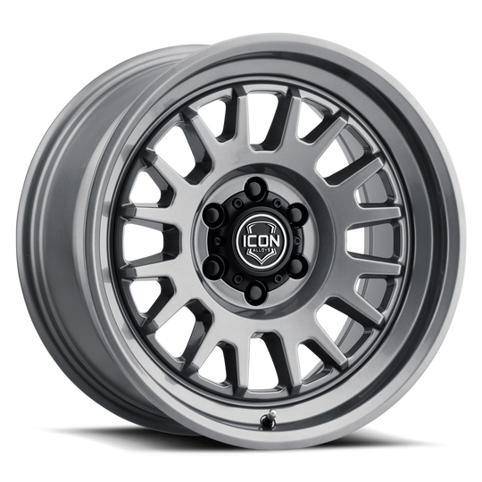 8217855557GM - ICON Anza 17X8.5 5X150 ET 25mm Gunmetal - ICON Wheels Canada