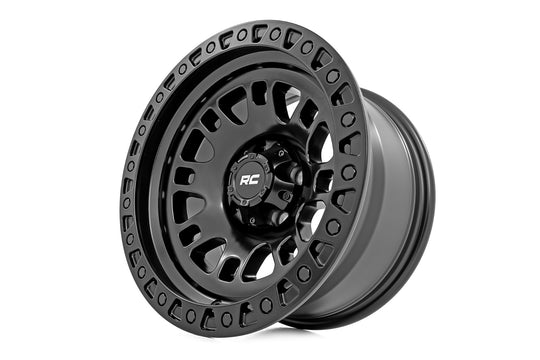 82181210 - Rough Country 82 Series 18X9 8X165.1 -12mm Semi Gloss Black - Rough Country Wheels Canada