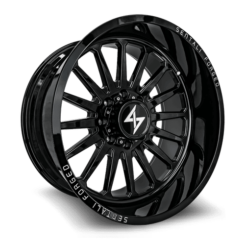 SF228165299GB - Sentali Forged SF2GB 28X16 5X139.7 ET -99MM Gloss Black - Sentali Forged Wheels Canada