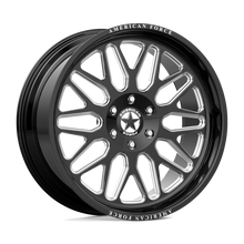 Charger l'image dans la galerie, AMOM54N77-58-0 - American Force AFW Evolve 24X10 5X139.7 25mm Gloss Black Mill-Mach - American Force Wheels Canada
