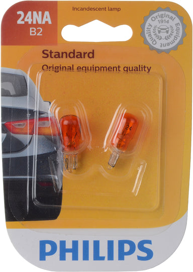 24NAB2 Philips Standard Miniature 24NA - Standard - Twin Blister Pack Philips Bulbs
