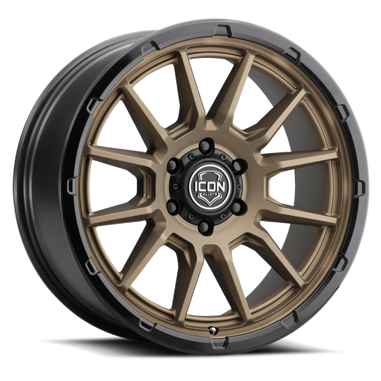 8320906356SBGB - ICON Cajon 20X9 6X135 ET 16mm Satin Bronze / Gloss Black Lip - ICON Wheels Canada