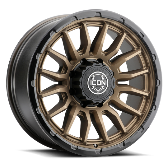 8320908055SBGB - ICON Cajon 20X9 8X165.1 ET 12mm Satin Bronze / Gloss Black Lip - ICON Wheels Canada