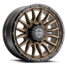 Charger l'image dans la galerie, 8320908152SBGB - ICON Cajon 20X9 8X170 ET 6mm Satin Bronze / Gloss Black Lip - ICON Wheels Canada