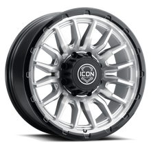 Load image into Gallery viewer, 8320908955SMGB - ICON Cajon 20X9 8X180 ET 12mm Silver Machined / Gloss Black Lip - ICON Wheels Canada