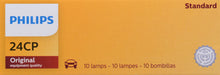 Load image into Gallery viewer, 24CP Philips Standard Miniature 24 - Standard - Multiple Commercial 10-Pack Philips Bulbs