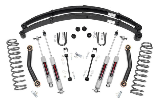 633N2 4.5 Inch Lift Kit - RR springs - Jeep Cherokee XJ 2WD/4WD (84-01) Rough Country Canada