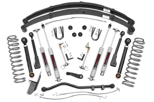 63330 4.5 Inch Lift Kit - RR Springs - X-Series - Jeep Cherokee XJ (84-01) Rough Country Canada