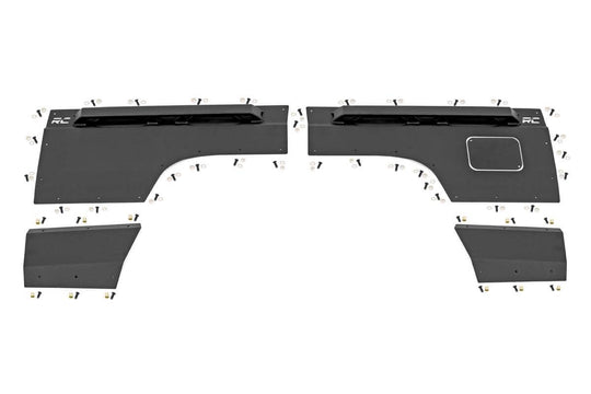 10578 Fender & Quarter Panel Armor - Rear - Combo - Jeep Cherokee XJ (84-96) Rough Country Canada
