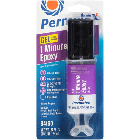 84162 Permatex 1 Minute Epoxy Gel, 25 ML