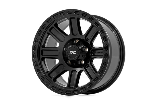 84180912 - Rough Country 84 Series 18X8.5 6X139.7 0mm Gloss Black - Rough Country Wheels Canada
