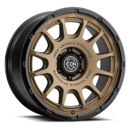8420906356SBGB - ICON Rancho 20X9 6X135 ET 16mm Satin Bronze / Gloss Black Lip - ICON Wheels Canada