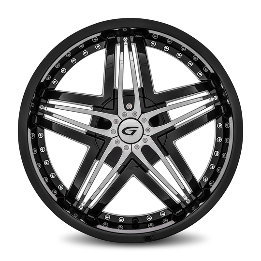 G1-229BLNK4073B - Diablo Blitz 22X9.5 Blank 40mm Gloss Black - Diablo Wheels Canada