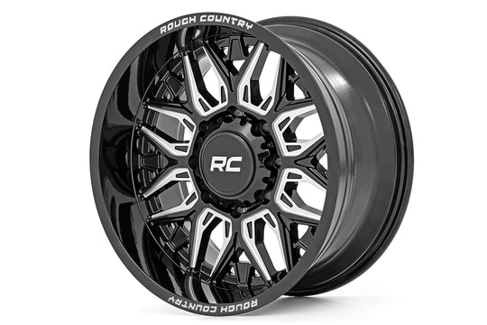 86201812 - Rough Country 86 Series 20X10 6X139.7 -18mm Gloss Black - Rough Country Wheels Canada