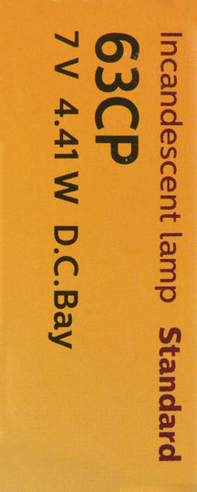 63CP Philips Standard Miniature 63 - Standard - Multiple Commercial 10-Pack Philips Bulbs
