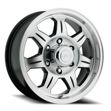 Load image into Gallery viewer, 870-24012 - Raceline Element Trailer 870 12X4 5X114.3 0mm Machined Face Black - Raceline Wheels Canada