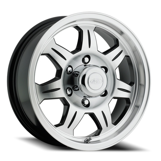 870-56050 - Raceline Element Trailer 870 15X6 5X127 0mm Machined Face Black - Raceline Wheels Canada