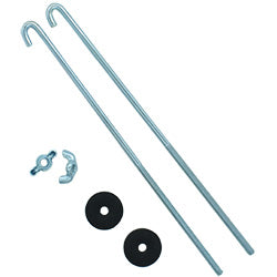 871-PR Battery Hold Down Pico 10" x 1/4" J Style Battery Hold Down Bolt with washers & nuts 2 pcs Pico Wiring