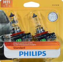Load image into Gallery viewer, H11B2 Philips Standard Headlight H11 - Standard - Twin Blister Pack Philips Bulbs