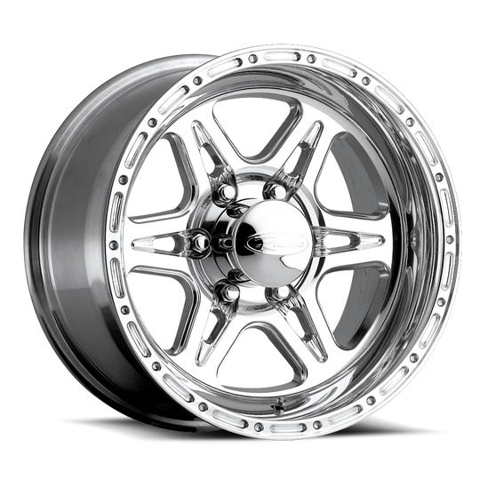 886-79060 - Raceline 886 RENEGADE 17X9 6X139.7 0mm Polished - Raceline Wheels Canada