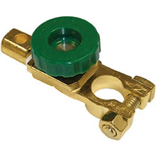 Load image into Gallery viewer, 887-11 Battery Terminal Pico 1/4" Stud Negative Brass Battery Disconnect Pico Wiring