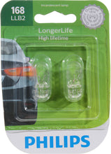 Load image into Gallery viewer, 168LLB2 Philips LongerLife Miniature 168LL - LongerLife - Twin Blister Pack Philips Bulbs