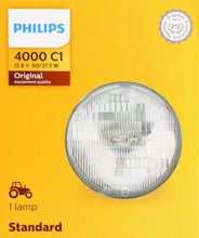 Load image into Gallery viewer, 4000C1 Philips Standard Sealed Beam 4000 - Incandescent Sealed Beam - Single Commercial Pack Philips Bulbs