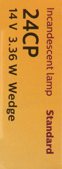 24CP Philips Standard Miniature 24 - Standard - Multiple Commercial 10-Pack Philips Bulbs