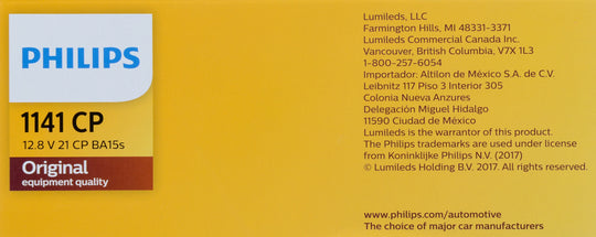 1141CP Philips Standard Miniature 1141 - Standard - Multiple Commercial 10-Pack Philips Bulbs