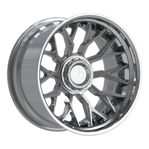 SBFX28221081243 - Sentali Barrel Forged BFX2 22X10 8X170 / 8X165.1 -24mm Polished Lip / Brushed Centre - Sentali Barrel Forged Wheels Canada