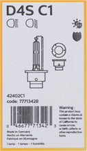 Load image into Gallery viewer, D4SC1 Philips Xenon HID lamp D4S - Standard - Single Commercial Pack Philips Bulbs