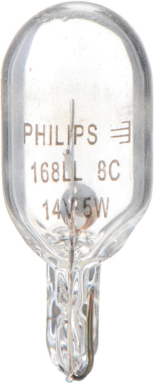 168LLB2 Philips LongerLife Miniature 168LL - LongerLife - Twin Blister Pack Philips Bulbs