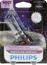 Load image into Gallery viewer, 9007NGPB1 Philips NightGuide platinum Headlight 9007 - NightGuide Platinum - Single Blister Pack Philips Bulbs