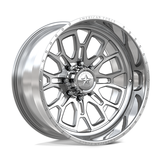 AFTPCKH44R06-1-20 - American Force AFW Ballistic 24X14 6X139.7 -90mm Polished - American Force Wheels Canada