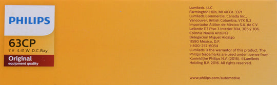 63CP Philips Standard Miniature 63 - Standard - Multiple Commercial 10-Pack Philips Bulbs
