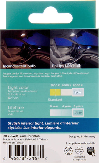 211-2WLED Philips Ultinon LED 211-2WLED - Ultinon LED - White Philips Bulbs