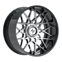 Charger l'image dans la galerie, SBFX53221281443 - Sentali Barrel Forged BFX5 22X12 8X165.1 / 8X170 -44mm Gloss Black Lip / Chrome Centre - Sentali Barrel Forged Wheels Canada
