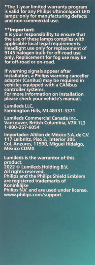 9145USLED Philips Ultinon Sport - UltinonSport LED Philips Bulbs