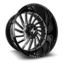 Load image into Gallery viewer, SF128168299BM-L - Sentali Forged SF1BM 28X16 8X180 ET -99MM Gloss Black Milled - Sentali Forged Wheels Canada