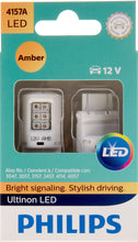 Load image into Gallery viewer, 4157ALED Philips Ultinon LED 4157ALED - Ultinon LED - Amber Philips Bulbs