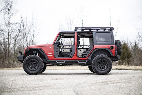 10587 Tubular Doors - Rear - Jeep Wrangler JK (2007-2018) Rough Country Canada