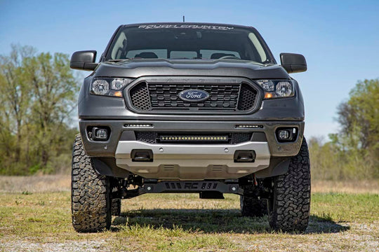 70829 LED Light - Bumper Mount - 6" Black Slimline Pair - Ford Ranger (19-23) Rough Country Canada