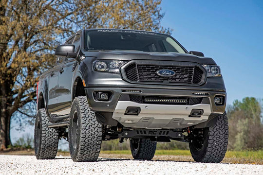70829 LED Light - Bumper Mount - 6" Black Slimline Pair - Ford Ranger (19-23) Rough Country Canada
