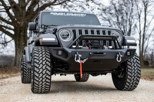 10585 Front Winch Bumper - Jeep Gladiator JT/Wrangler 4xe/Wrangler JK/Wrangler JL Rough Country Canada
