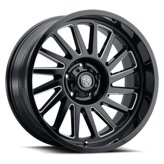 902AD-2010V-21 - Thret Offroad 902 Omega 20X10 8X165.1 -21mm Gloss Black Milled - Thret Offroad Wheels Canada