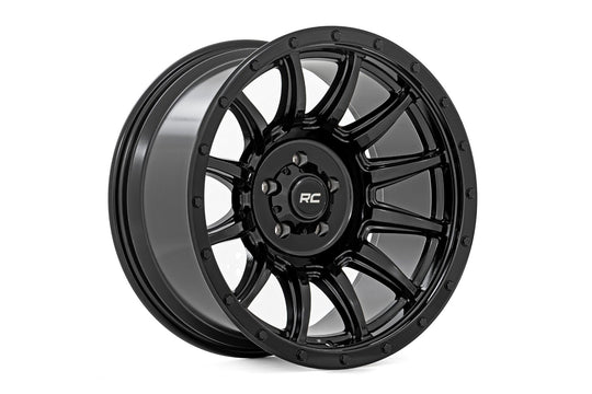 90200912B - Rough Country 90 Series 20X9 6X139.7 0mm Gloss Black - Rough Country Wheels Canada
