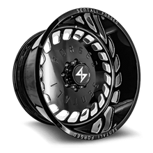 Load image into Gallery viewer, SF430166299BM-L - Sentali Forged SF4BM 30X16 5X139.7 ET -99MM Gloss Black Milled - Sentali Forged Wheels Canada
